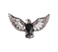 Elegante spilla a forma di uccello, spilla a forma di animale, spilla a forma di uccello, con struttura in lega, adatta per zaini alla moda, Misura unica, come descritto