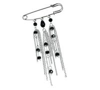 Elegante spilla a frangia da donna leggera in lega da 18 g per decorazione abbigliamento e cintura accessorio versatile spilla accessorio, Misura unica, come descritto