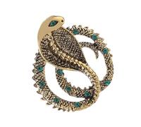 Elegante spilla a serpente con strass elegante serpente di animali spilla da sposa per donne decorazione costume