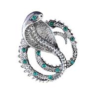 Elegante spilla a serpente con strass elegante serpente di animali spilla da sposa per donne decorazione costume