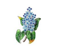 Elegante Spilla Con Ortensia Dal Design Artistico Realizzata in Lega Robusta E Smaltata Spilla Da Matrimonio Alla