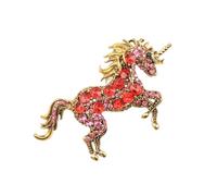 Elegante spilla con unicorni per donna Accessorio portatile per gioielli in lega da indossare ogni giorno e occasioni speciali Spilla elegante per abiti