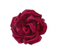 Elegante spilla da 15 cm con fiori grandi, in tessuto con rose, per il petto, accessorio alla moda, per feste, accessori per la cena da donna, Taglia unica, come descritto