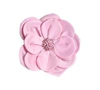Elegante spilla da bavero con grande fiore in tessuto confortevole spilla floreale alla moda multi livelli ornamento per le donne elegante spilla da sposa, TAGLIA UNICA, come descritto