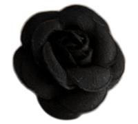 Elegante Spilla Fiore Spille Distintivo di Nozze Gioielli Per Il Vestito Cappello Camicia Risvolto Sacchetto di Risvolto Pin Jeans Camicia Commercio all'ingrosso Camelia Fiore Spilla Pins, Nero