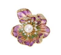 Elegante spilla floreale a farfalla in lega accessorio per donne stili versatili regalo elegante farfalla floreale spilla in lega pin, Misura unica, come descritto