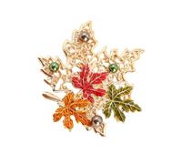 Elegante spilla in acero con strass versatile accessorio alla moda per abiti abiti casual stili vintage elegante spilla ispirata alla natura