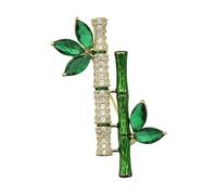 Elegante spilla in bambù con robusta lega che rappresenta la prosperità, adatta per i trendsetter e