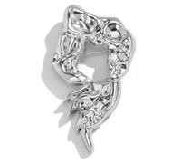 Elegante spilla in lega con design a cavità elaborato, gioiello unico, perfetto per feste e il percorso quotidiano al lavoro, accessori alla moda robusti, Einheitsgröße, come descritto