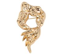 Elegante spilla in lega con design a cavità elaborato, gioiello unico, perfetto per feste e il percorso quotidiano al lavoro, accessori alla moda robusti, Einheitsgröße, come descritto
