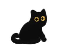 Elegante Spilla In Lega Con Gatti Neri Per Accessori Di Moda Spilla A Forma Di Animale Decorazione Della Festa E Abbigliamento Quotidiano Spilla Fatta A Mano In Lega, Taglia unica, come descritto