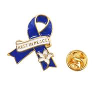 Elegante spilla in lega per il riposo in pace, per eventi formali, chiusura sicura sul petto, design leggero, corpetto in lega, Misura unica, come descritto