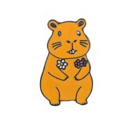 Elegante spilla in metallo Capybaras Pin Unico Capybaras Personaggio Spilla Adatto Per Usura E Assemblea Studente Anime Amante, Taglia unica, come descritto