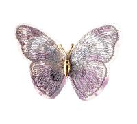 Elegante spilla ricamata a forma di farfalla, design vintage, ornamento per donne, accessori per gioielli, idee regalo, abbigliamento da festa, accessorio a farfalla, Misura unica, come descritto