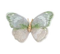 Elegante spilla ricamata a forma di farfalla, design vintage, ornamento per donne, accessori per gioielli, idee regalo, spilla alla moda a forma di farfalla, Misura unica, come descritto