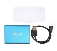 Elegante SSD portatile, con involucro in lega di alluminio e indicatore LED per aggiornamenti istantanei dello stato.
