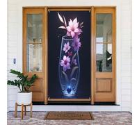 Elegante stampa floreale n. 222 coperture decorative per porte, decorazioni per interni ed esterni, primavera, estate, autunno, inverno, Halloween, Natale, decorazioni per la casa