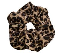 Elegante stampa leopardi Scrunchies per le donne morbide fasce per capelli elastiche legami per capelli comodi accessori per capelli decorazione per capelli