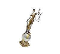Elegante statua in resina Lady Justices con gli occhi bendati con la legge Lady scultura con scala equità statuetta per mensola domestica Decors Simbolo di equità Figurine
