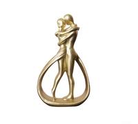 Elegante statua per amanti intimi, perfetta per la decorazione della casa e simboleggia l'impegno (oro)