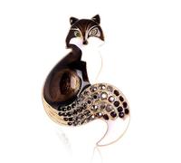 Elegante Strass Volpi Spilla Per Banchetti E Matrimonio, Taglia unica, come descritto