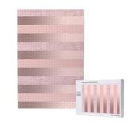 Elegante striscia rosa cipria glitterata oro rosa,Puzzle in legno da 1000 pezzi per adulti e adolescenti