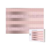 Elegante striscia rosa cipria glitterata oro rosa,Puzzle in legno da 300 pezzi per famiglie, per adulti e adolescenti, decorazioni per la casa