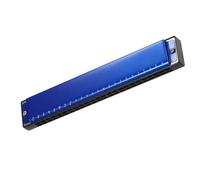 Elegante strumento per arpa blues con armonica diatonica polifonica a 24 fori con chiave C blu Armonica Per Principianti