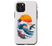 Elegante Sunset Surf Beach Summer Tropic Coast Custodia per iPhone 11 Pro