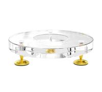 Elegante supporto per altoparlanti da tavolo in acrilico per altoparlanti portatili, design antiscivolo, riduce le risonanze in acrilico
