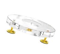Elegante supporto per altoparlanti da tavolo in acrilico per altoparlanti portatili, design antiscivolo, riduce le risonanze in acrilico