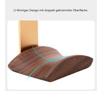 Elegante supporto per cuffie in legno di noce, solida base in metallo che garantisce un supporto sicuro e durevole per tutti i tipi di cuffie,