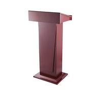 Elegante supporto per podio in legno, robusto, con 2 ripiani, per conversazioni in pubblico, presentazioni e uso multiuso, ideale per eventi e conferenze