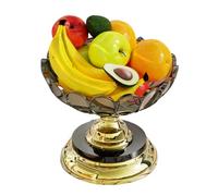 Elegante supporto rotondo per frutta a 5 livelli piatto salvaspazio adatto per casa e ufficio vassoio rotante