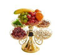 Elegante supporto rotondo per frutta a 5 livelli piatto salvaspazio adatto per casa e ufficio vassoio rotante