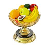 Elegante supporto rotondo per frutta a 5 livelli, salvaspazio, adatto per casa e ufficio, vassoio da portata facile da usare