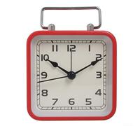 Elegante sveglia al quarzo con funzione mute, design luminoso per una facile lettura dell'ora (rosso)