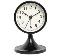 Elegante sveglia vintage in metallo per bambini, funzionamento silenzioso e caratteristiche luminose, migliora l'ambiente di apprendimento (nero)