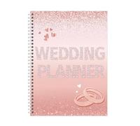 Elegante taccuino per pianificazione della sposa, lista di controllo per sposi e coordinatori per organizzare ogni dettaglio libro di preparazione del matrimonio