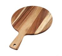 Elegante tagliere in legno di acacia e vassoio per pizza, forma rotonda da 40,6 cm, per intrattenere gli ospiti