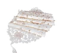 Elegante tappetino doilies bianco vintage tavolo in pizzo corridore per decorazi