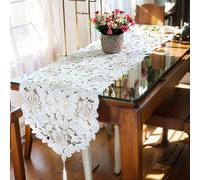 Elegante tappetino doilies bianco vintage tavolo in pizzo corridore per decorazi