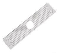 Elegante tappetino per lavello in diatomacea da 45 cm, vassoio scolapiatti per cucina e bagno, colore: bianco
