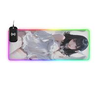 Elegante tappetino per mouse Angel Bety Anime Wirel di ricarica incandescente per scrivania gaming Big Studio 89,9 x 40,9 cm tappetino per tastiera e mouse