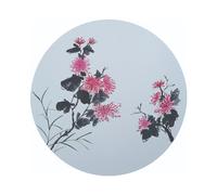 Elegante tappetino per mouse rotondo antiscivolo, sottobicchieri in ceramica assorbenti per ufficio e casa, cuciture squisite che garantiscono durata