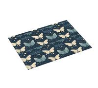 Elegante tappetino scolapiatti con stampa di libellule e farfalle, super assorbente, in microfibra, grande tappetino scolapiatti per bancone della cucina, 45,7 x 61 cm, facile da pulire, decorazione