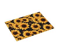 Elegante tappetino scolapiatti grande con stampa di girasoli per bancone della cucina, 45,7 x 61 cm, in microfibra assorbente, tappetino per scolapiatti da cucina, tappetino antiscivolo con passante