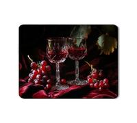 Elegante tappetino scolapiatti ispirato al vino rosso per bancone della cucina, lussuoso tappetino scolapiatti in gomma assorbente di ispirazione vintage, protezione per la tavola autunnale 45,7 x 61