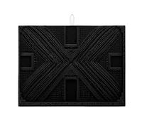 Elegante tappetino scolapiatti nero per bancone della cucina, tappetino scolapiatti moderno geometrico assorbente per tutto l'anno in microfibra 45,7 x 61 cm