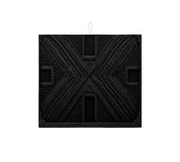 Elegante tappetino scolapiatti nero per bancone della cucina, tappetino scolapiatti moderno geometrico assorbente per tutto l'anno in microfibra 40,6 x 45,7 cm